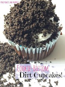 Dirt Cupcakes, Dirt Dessert, Cupcake Recipes For Kids, Cookie Cupcakes, Oreo Dirt, Oreo Desserts, Birthday 4, Recipe For Kids, Twins Birthday