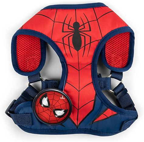 Marvel Comics for Dogs Spiderman Superhero Dog Harness for Small Dogs | No Pull Dog Harness, Dog Vest Harness | Red No Escape Large Dog Harness Spiderman Dog Costume Superhero Dog, Green Bay Packers Gifts, Batman Dog, Packers Gifts, Large Dog Harness, No Pull Dog Harness, Service Dogs Gear, Harness Dog, No Escape