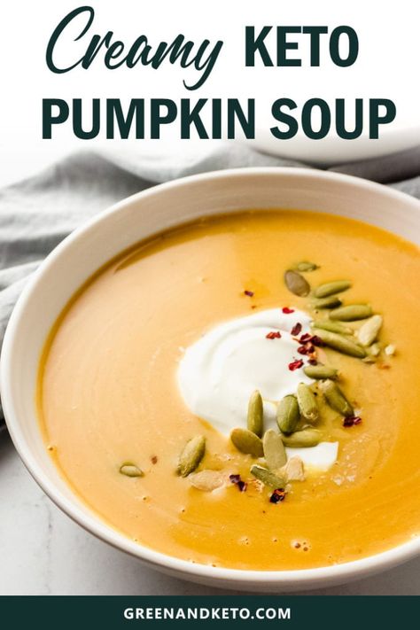 Bacon Crockpot, Keto Pumpkin Soup, Simple Pantry, Pumpkin Soup Recipe, Keto Pumpkin, Boiled Egg Diet Plan, Keto Soup, Low Carb Soup, Low Carb Diet Recipes