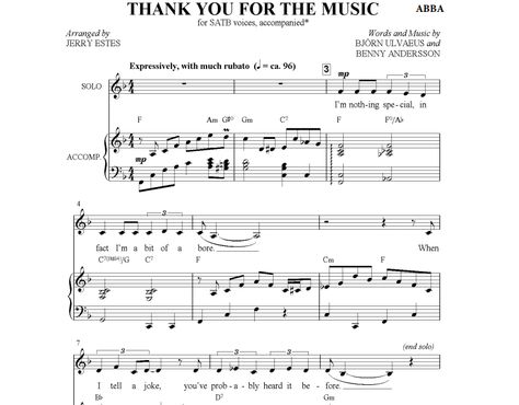 https://www.thepianonotes.com/abba-thank-you-for-the-music-free-sheet-music-pdf-for-piano/ Thank You For The Music Abba, Abba Songs, Ukulele Music, Music Chords, Sheet Music Pdf, Mama Mia, Piano Sheet, Free Sheet Music, Guitar Chords