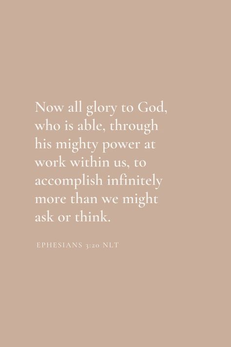 The Power of Ephesians 3:20 Pray Until Something Happens, Manifestation Prayer, Ephesians 3 20, Uplifting Thoughts, Faith Scripture, Bible Passages, Bible Quotes Prayer, Anything Is Possible, Gods Promises