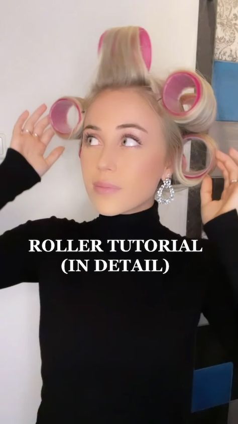 Hair Rollers Tutorial, Blowout Hair, Medium Length Haircut, Round Face Haircuts, Hair Medium, Hair Rollers, Haircuts For Fine Hair, Haircut For Thick Hair, Tiktok Watch