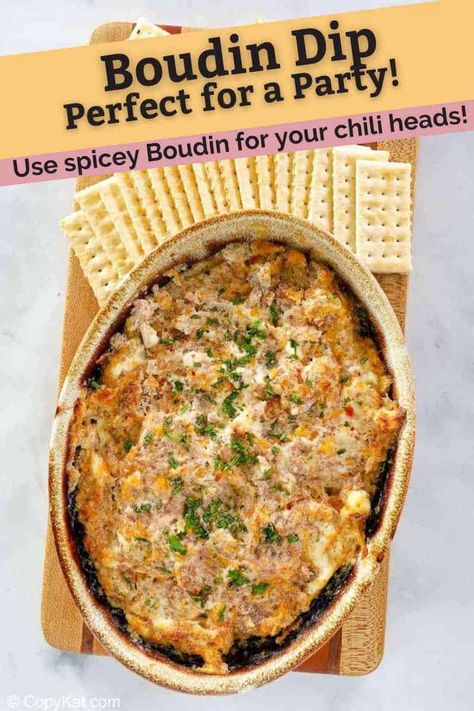 Boudain Dip Easy, Boudin Dip Louisiana, Boudain Dip, Louisiana Appetizers, Boudain Dip Recipe, Cajun Appetizers Easy, Boudin Dip Recipe, Boudin Dip, Cajun Appetizers