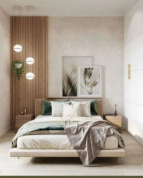 Japandi Bedroom, Masculine Bedroom, Bedroom Wall Designs, Bedroom Bed Design, Modern Bedroom Design, Small Room Bedroom, Master Bedrooms Decor, Wallpaper Bedroom, Aesthetic Bedroom