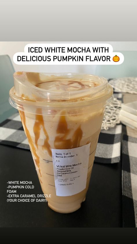 Starbucks Drink Menu, Starbucks Fall Drinks, Iced White Mocha, Starbucks Secret Menu Recipes, Cold Starbucks Drinks, Starbucks Drinks Diy, Secret Starbucks Recipes, Coffee Recipes Starbucks, Iced Starbucks Drinks