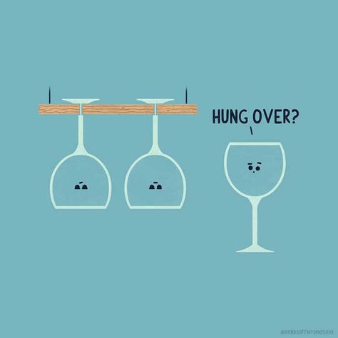 My 30 Illustrations That Show The Undiscovered Life Of Drinks | Bored Panda Alcohol Illustration, Alcohol Puns, Bar Pics, Hung Over, Wine Funny, Visual Puns, Bar Signage, Math Jokes, Wine Poster