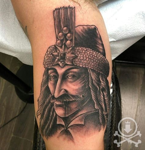 Fresh black and grey Vlad the Impaler tattoo by Chris Curtis. #12ozstudios #team12oz #tattoo #tattoos #tattooed #tattooing #tattooism #tattooart #tattooartist #tattooer #tattooist #art #artstudio #tattooshop #tattoostudio #ink #inked #bng #bngtattoo #blackandgrey #blackandgreytattoo #blackandgreytattoos #vlad #vladtheimpaler #vladtattoo #vladtheimpalertattoo #vampire #vampires #vampiretattoo Vlad The Impaler Tattoo, Gothic Tattoos, Vampire Tattoo, Vlad The Impaler, Gothic Tattoo, Custom Tattoo, Black And Grey Tattoos, Tattoo Shop, Traditional Tattoo