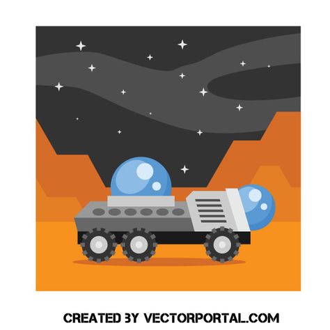 Mars rover vector image Mars Rover, Solar Systems, Free Vector Illustration, Kids Illustration, Vector Images Illustrations, Vehicle Design, Research Projects, Free For Commercial Use, Free Vectors