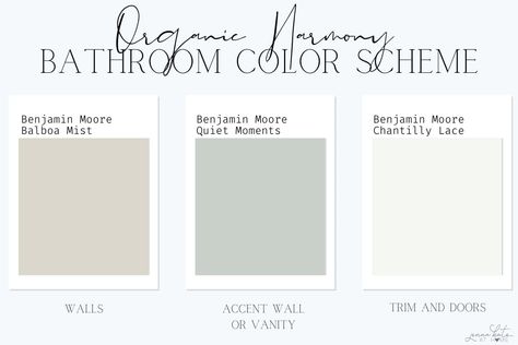 11 Best Bathroom Paint Colors - Jenna Kate at Home Spa Bathroom Paint Colors, Kids Bathroom Paint Colors, Spa Paint Colors, Calming Bathroom Colors, Spa Bathroom Colors, Bathroom Decor Spa, Best Bathroom Paint Colors, Bathroom Color Palette, Bathroom Wall Colors