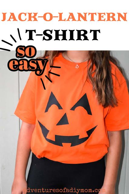 Make your own Jack-O-Lantern t-shirt with just a few supplies. This DIY is so fun, festive and EASY to make!! Diy Jack O Lantern Costume, Easy Tshirt Halloween Costumes Diy, Diy Pumpkin Costume Womens, Diy Halloween Shirts For Kids, Jack O Lantern Diy, Halloween Tshirt Ideas, Jack O Lantern Costume, Diy Halloween Shirts, Halloween Costumes To Make