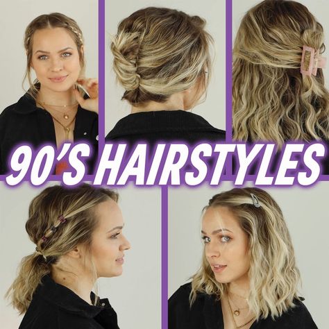 Kayley Melissa - How to wear 90's Hairstyles today Kayley Melissa Hairstyles, 90s Twist Hairstyles Butterfly Clips, Kayley Melissa Hair, 90's Hairstyles, 2000s Hairstyles, Face Trimmer, Short Layers, 90s Hairstyles, Hair Braid