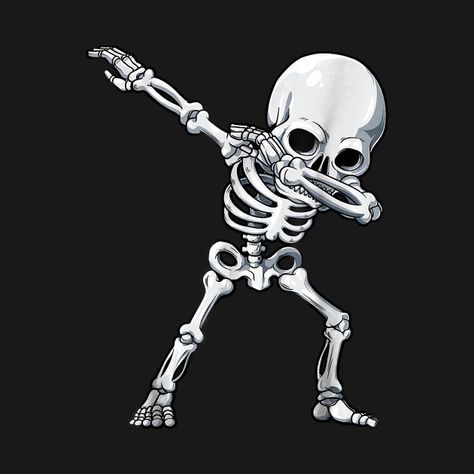 Dabbing Skeleton, Cartoon Skeleton, Skeletons Wallpaper Aesthetic, Skeleton Halloween Costume, Evil Tattoos, Skeleton Drawings, Cute Skeleton, Halloween Templates, Boy Illustration