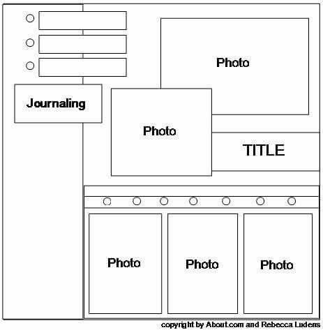 5 Photo Scrapbook Layout, Page Maps, Newspaper Clippings, Picture Layouts, Scrapbook Layout Sketches, Golf Tips For Beginners, Scrapbook Room, 12x12 Scrapbook, Scrapbook Templates