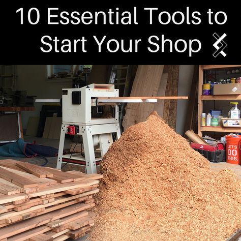 How To Start Woodworking, Blacktail Studio, Must Have Woodworking Tools, Woodshop Projects, Woodshop Tools, Wood Working Tools, Woodworking Tools List, Jet Woodworking Tools, Woodworking Hacks