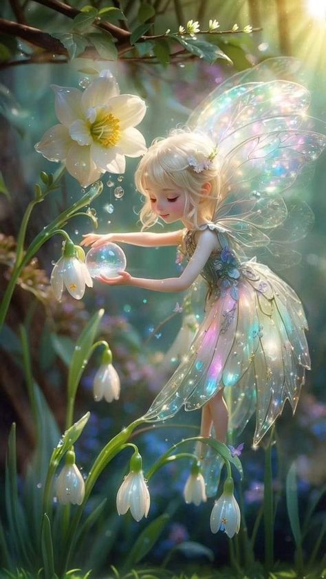 Glowing Mushrooms, Anime Show, Fairy Pictures, Baby Fairy, Beautiful Fairies, Fantasy Fairy, Fairy Angel, Kids Room Art, Fairy Art