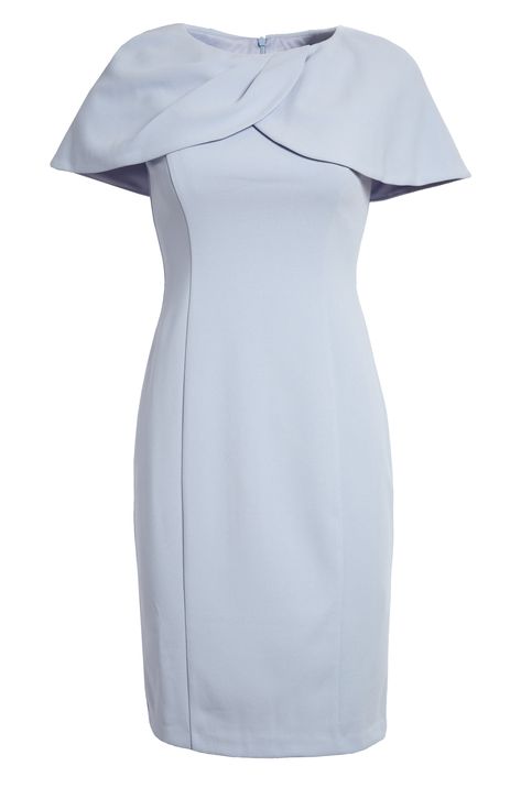 Harper Rose Cape Sleeve Scuba Crepe Sheath Dress available at #nordstromrack Dinner Dates, Cape Sleeves, Jewel Neck, Nordstrom Dresses, Sheath Dress, Boy's Clothing, One Shoulder Dress, Clothing And Shoes, Dates