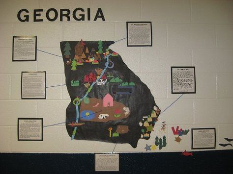 Grade: 3rd Standard: SS2G1 Locate and compare major topographical features of Georgia and describe how these features define Georgia��’s surface. a. Locate and compare the geographic regions of Georgia: Blue Ridge, Piedmont, Coastal Plain, Ridge and Valley, and Appalachian Plateau. Explanation:Teacher will have a large outline of Georgia that the class can create to help reference and help in teaching about the different regions of Georgia. Georgia Habitats 3rd Grade, Kindergarten Subjects, Georgia Habitats, Georgia Regions, 2nd Grade Social Studies, Third Grade Social Studies, Georgia History, 3rd Grade Social Studies, 3rd Grade Science