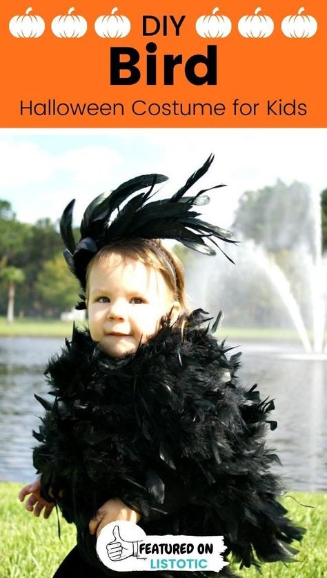 Look how adorable this DIY blackbird costume for kids is! Furthermore, it's super easy to create. Click on the pin to see this idea plus more animal costumes for kids featured over on Listotic! #halloween #kids #diy Blackbird Costume, Panda Bear Costume, Black Cat Halloween Costume, Animal Costumes For Kids, Easy Diy Halloween Costumes, Panda Costumes, Black Cat Costumes, Animal Halloween Costumes, Homemade Halloween Decorations