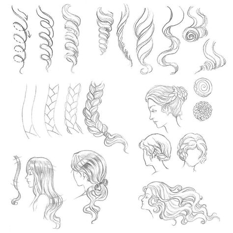 Day 30 of #Sketchtember features these lovely female hairstyles. You can easily customize your characters with curls, braids or long flowing locks of hair. ⠀ Art from Fantasy Fashion Art Studio by Meredith Dillman⠀ ⠀ #drawing #howtodraw #characterdesign #femalehairstyles #hairstyles #howtodrawhair #sketching Fantasy Fashion Art, How To Draw Braids, Female Hairstyles, Makeup Hacks Beauty Secrets, Draw Hair, Hair Sketch, Beautiful Hairstyle, Drawing Hair, Creative Hairstyles