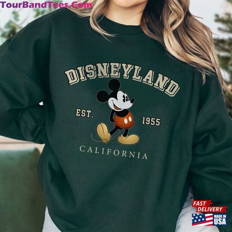 Vintage Disneyland 1955 Sweatshirt Mickey Mouse Shirt Minnie Hoodie Classic Check more at https://tourbandtees.com/product/vintage-disneyland-1955-sweatshirt-mickey-mouse-shirt-minnie-hoodie-classic/ Disneyland Hoodies, Disneyland 1955, Disneyland Hoodie, Disneyland 2024, Disneyland Sweatshirt, Mickey Mouse Hoodie, Mickey Sweatshirt, Create T Shirt Design, Mickey Mouse Shirt