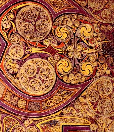 book of kells, i'd love to see the real thing! :) Kells Ireland, Celtic Ireland, Math Patterns, Illustrated Manuscript, Chi Rho, Light Lamps, Illumination Art, Celtic Mythology, Book Of Kells