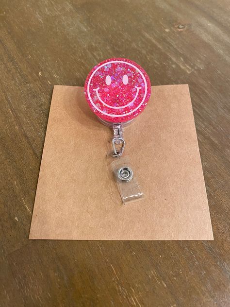 Smile Face Badge Reel, Happy Face Badge Reel, Nurse Badge Reel, Teacher Badge Reel, Retractable Reel, Custom Badge Reel by decalshop84 on Etsy Teacher Badge, Lake Elsinore, Custom Badges, Nurse Badge Reel, Nurse Badge, Happy Face, Badge Holders Lanyard, Smile Face, Badge Reel