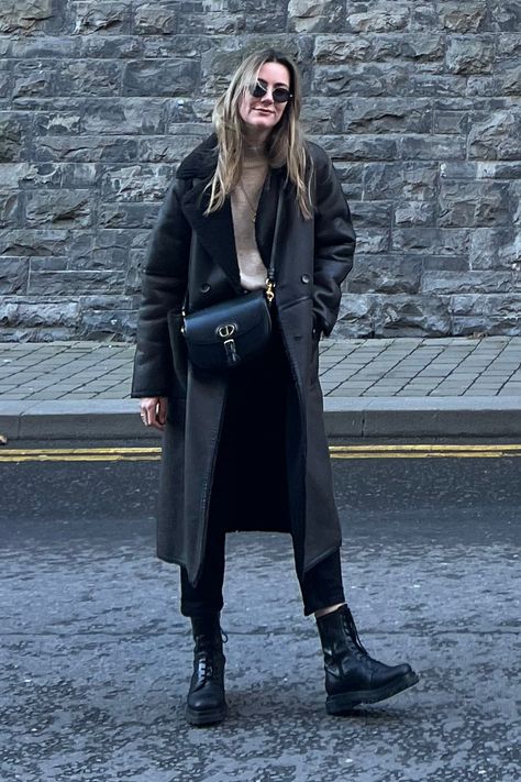 I've just found a Zara coat and it looks WAYYY more designer than high street- CosmopolitanUK Best Winter Coats, Longline Jacket, Faux Shearling Coat, Zara Coat, Long Leather Coat, Faux Leather Coat, Aviator Jacket, Reversible Coat, Zara Leather