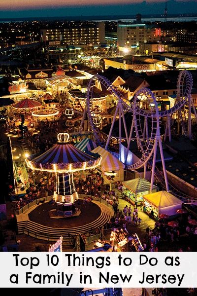 Top 10 Things to Do as a Family in New Jersey - Kidventurous Jersey Boardwalk, Night Cities, Wildwood Boardwalk, North Wildwood, Nj Beaches, Wildwood Crest, Wildwood Nj, Carnival Rides, Jersey Girl