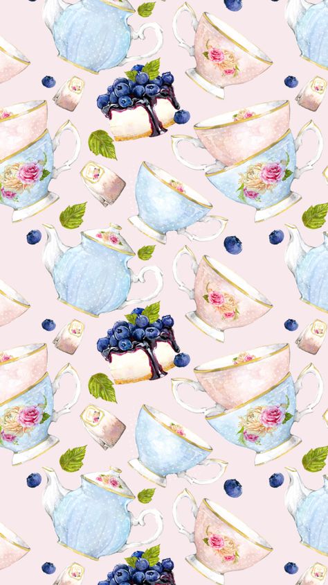 Steampunk Scrapbook, Tea Wallpaper, Midsummer Dream, Islamic Events, Mad Hatter Party, Coaster Art, Fruit Wallpaper, Tea Party Garden, Food Drawing