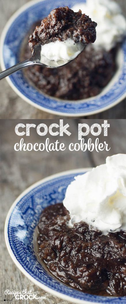 Slow Cooker Dessert, Chocolate Cobbler, Crockpot Dessert Recipes, Crock Pot Food, Delicious Slow Cooker Recipes, Coconut Dessert, Crock Pot Desserts, Slow Cooker Desserts, Brownie Desserts