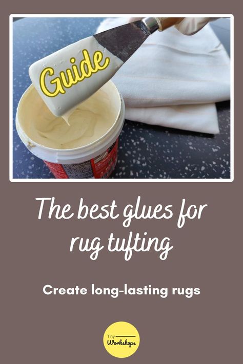 The best glues for rug tufting Rug Tufting Tips, Rug Tufting Tutorial, Tufting Rugs, Tufting Diy, Rug Tufting, Best Glue, Tufted Rugs, Punch Needle, Tufted Rug