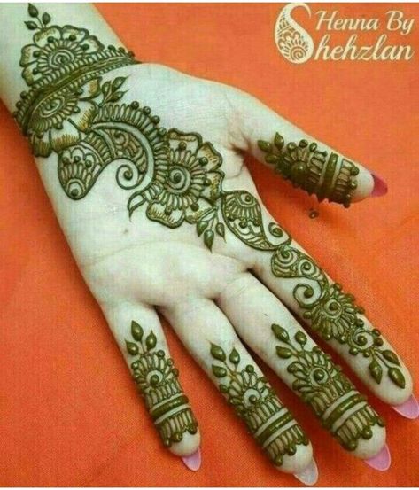 Henna Bail, Henna Finger Designs, Stylish Back Hand Mehndi, Henna Design Simple, Henna Jewelry, Finger Designs, Henna Flowers, Henna Hand Designs, Henna Mendhi