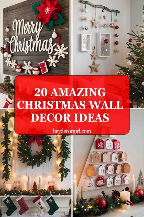 Wall Wreath Decor Living Room, Wreath On Wall Living Rooms, Wreath Decor Living Room, Large Wall Christmas Decor, Wall Christmas Decor Ideas, Christmas Wall Decorations Ideas, Diy Christmas Wall Decor, Christmas Sign Ideas, Wreath On Wall