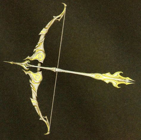 Twlight princess Zelda's bow and arrow Twilight Bow Zelda, Lightning Bow And Arrow, Light Bow And Arrow, Sun Bow And Arrow, Fantasy Bows And Arrows, Bow Of Light Zelda, Zelda Bow Of Light, Fantasy Arrow Design, Zelda Bow And Arrow