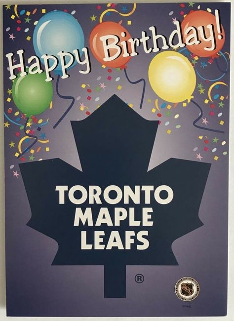 Toronto Maple, Toronto Maple Leafs, Maple Leafs, Maple Leaf, Toronto, Birthday Cards, Party Ideas, Happy Birthday, Map