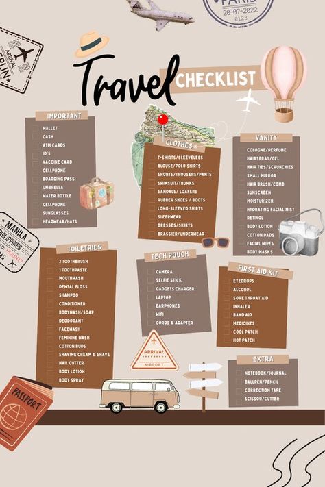 #mountains #september #wanderlust #instatravel Sorayahylmi Checklist, Travel Planning Checklist, Outfits For Korea Trip, Travel Necessities Packing Lists, Checklist For Travel, Trip Essentials Packing Lists, International Travel Checklist, Road Trip Kit, Travel Packing Checklist