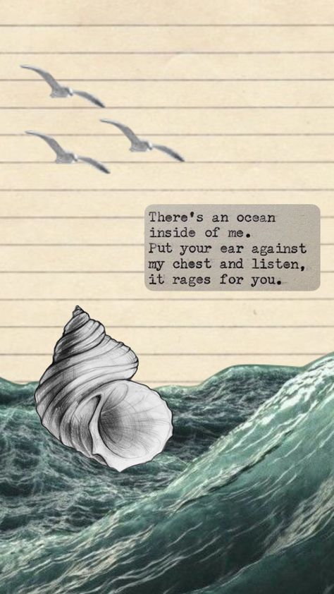 #ocean #sea #quotes #shells Ocean Love Quotes Relationships, Sea Love Quotes, Ocean Love Quotes, Aesthetic Writing, Sail Life, Scary Places, Journal Quotes, Love Quotes For Her, Couple Quotes