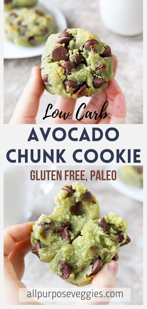 Xanthan Gum Recipes, Avocado Recipes Dessert, Avocado Cookies, Avocado Dessert, Avocado Chocolate, Sugar Free Chocolate Chips, Recipes Keto, Sugar Free Chocolate, 140 Pounds