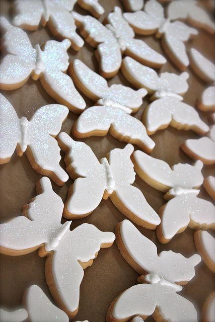 White Butterfly Birthday Theme, White Butterfly Cookies, Butterfly Wedding Cookies, Bride Has Butterflies Bachelorette, Butterfly Wedding Reception, Butterfly Bridal Cookies, Blue Butterfly Bridal Shower Ideas, Bridal Shower Theme Butterfly, Butterfly Wedding Shower Ideas