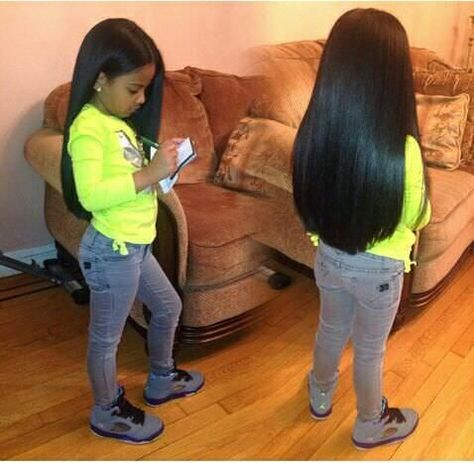 Black Baby Hairstyles, Pelo Afro, Hairstyle Gallery, Long Black Hair, Hair Crush, Black Girls Hairstyles, Long Black, Straight Hair, Gorgeous Hair