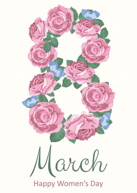 8 March Aesthetic, Happy 8 March, Womens Day Card, Anniversary Wishes Message, March Holidays, Happy Womens, Women's Day 8 March, 8 Mart, Happy Woman Day