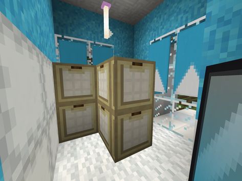 This was the dressing room when it was first built. (1st Gen.) Minecraft Spare Room Ideas, Minecraft Walk In Closet, Minecraft Dressing Room, Storage Room Organization Minecraft, Storage Room Minecraft Design, Minecraft Modern Interior, Minecraft Interior Design Ideas, Minecraft Room Designs, Interior Design Minecraft