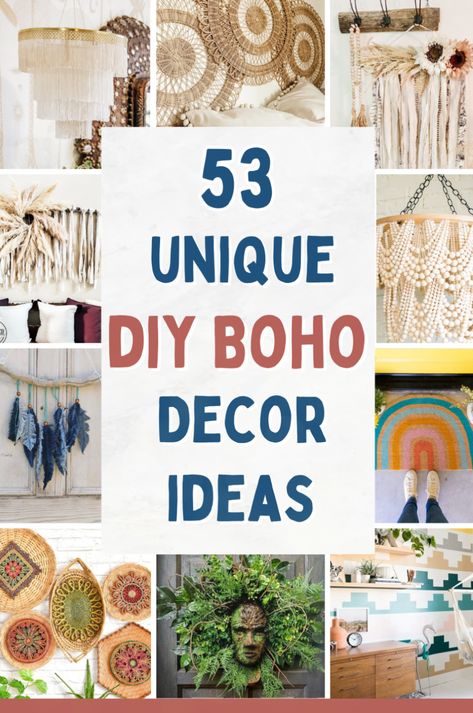 Decorate your Boho living room with these bohemian decorating ideas. I love these boho crafts that are fun to make and are perfect for Bohemian style decor. These hippie home decor ideas include DIY boho lamps, bohemian wall decor, and boho decorating ideas for outdoors. Diy Bohemian Decor, Boho Decor Ideas, Diy Bohemian, Bohemian Crafts, Diy Boho Decor, Hippie Homes, Diy Home Decor Ideas, Diy Boho, Boho Dekor