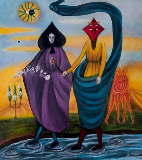 Los Magos by Leonora Carrington Leonora Carrington Art, Leonora Carrington, Psy Art, Esoteric Art, Max Ernst, Modern Art Decor, Color Pencil Drawing, Fantastic Art, Colored Pencil