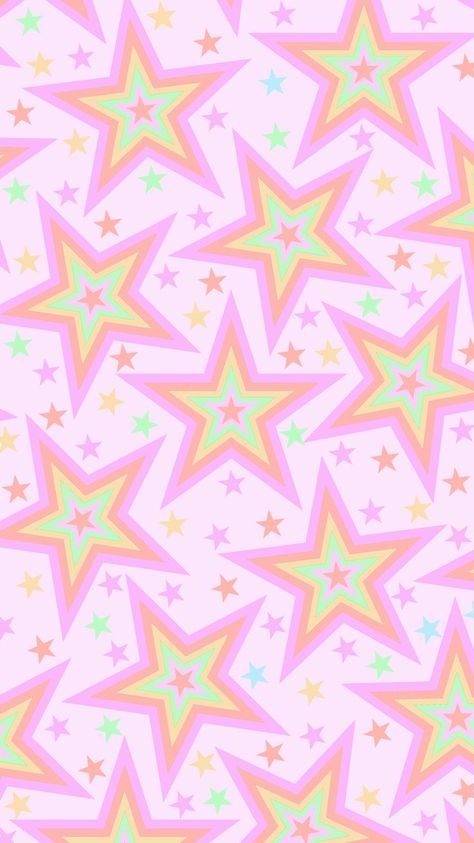 Phone wallpaper, background. 'bright pastel stars' (5) Eyestrain Art, Cute Typography, Wallpaper Lock Screen, Purple Flowers Wallpaper, Bling Wallpaper, Simple Iphone Wallpaper, Bright Pastels, Hippie Wallpaper, Hello Kitty Iphone Wallpaper