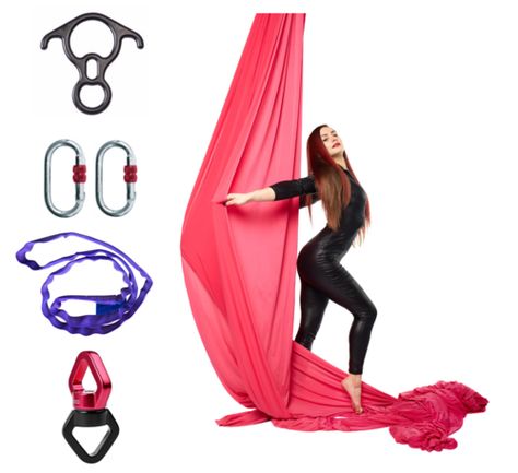 Free Uplift Active Aerial Yoga Tutorials – Aerial Yoga Gear Crash Mat, Ombre Fabric, Yoga Tutorial, Aerial Dance, Yoga Iyengar, Tricot Fabric, Yoga Gear, Aerial Silks, Silk Set