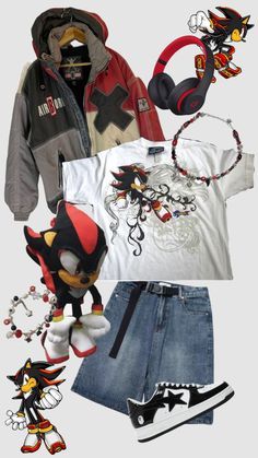 Goth Cottagecore, Silver The Hedgehog, Fits Clothes, Y2k Outfits, Shadow The Hedgehog, Cool Fits, Art Pricing, The Hedgehog, Grunge Outfits