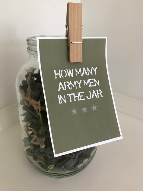 Army Theme Birthday Party Food, Army Birthday Party Ideas Decoration, Army Men Party, Gi Joe Birthday Party, Kids Army Birthday Party, Army Farewell Party Ideas, Army Party Food, Army Retirement Party Ideas, Military Birthday Party Ideas