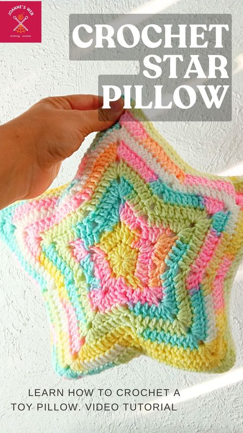 Crochet, crochet Star, crochet Star pillow, crochet plush, crochet toy, Crochet Two Pieces, Crochet Star Pillow, Crochet Star Pattern, Crochet Cushion Covers, Diy Crochet Gifts, Crochet Star Patterns, Star Pillow, Crochet Star, Crochet Cushion