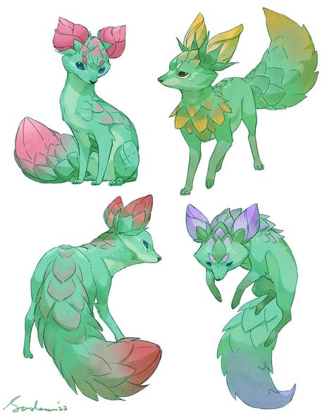 Sandara Tang on Instagram: “Flowerfoxes - creature design . . . . . #flower #fox #creaturedesign #creatureconcept” Design Flower, Creature Concept Art, Creature Concept, Creature Design, Fantasy Creatures, Character Inspiration, Flower Art, Random Stuff, Cute Art